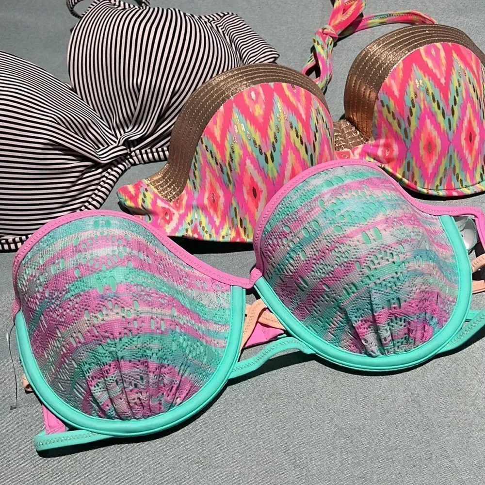 LOT of  Bikini Tops 38C & 36C D24‎